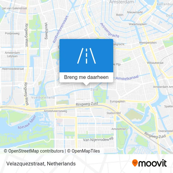 Velazquezstraat kaart