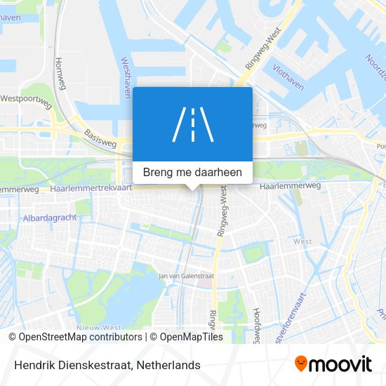 Hendrik Dienskestraat kaart