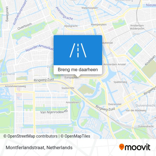 Montferlandstraat kaart
