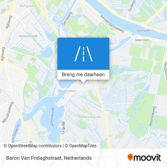 Baron Van Fridaghstraat kaart