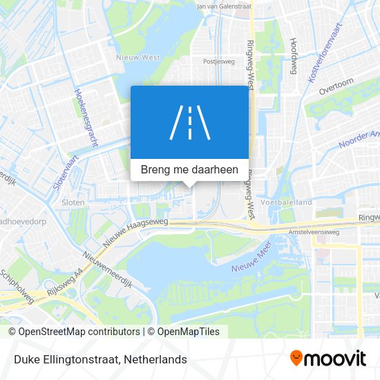 Duke Ellingtonstraat kaart