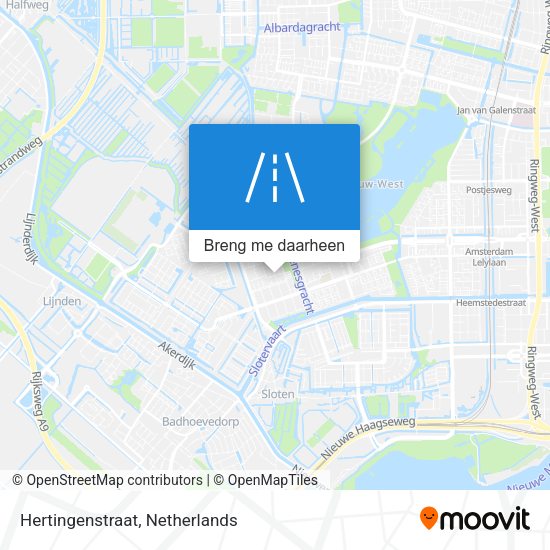 Hertingenstraat kaart