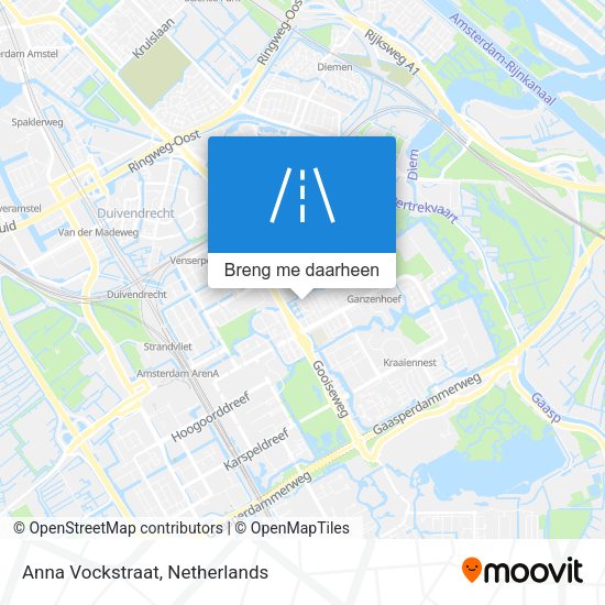 Anna Vockstraat kaart