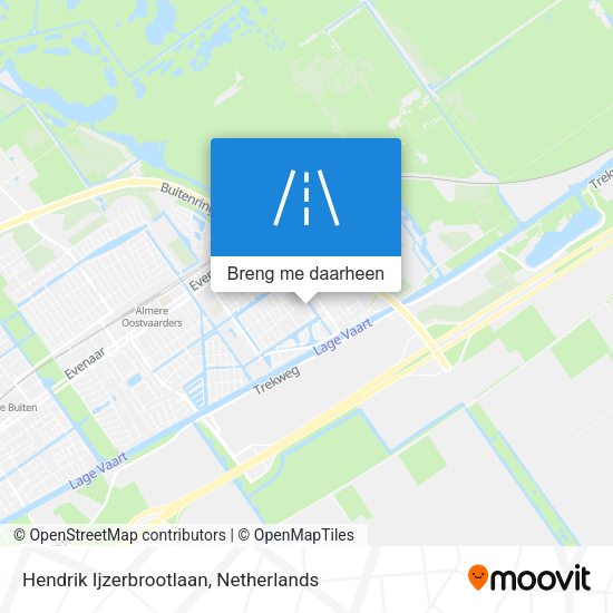 Hendrik Ijzerbrootlaan kaart