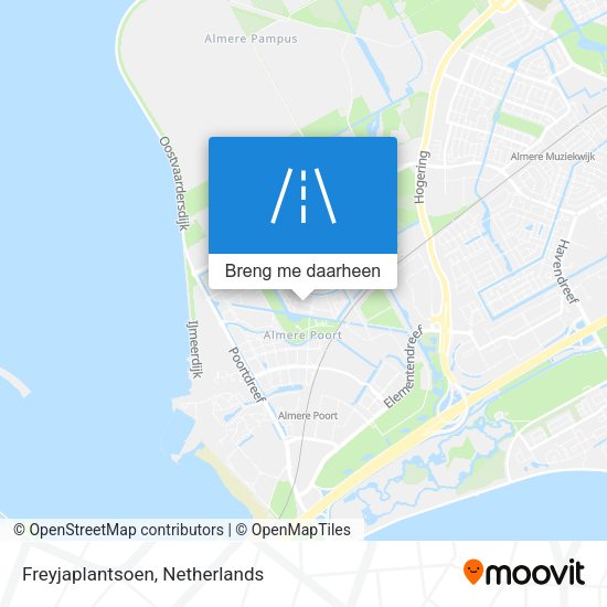 Freyjaplantsoen kaart
