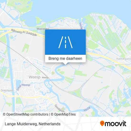 Lange Muiderweg kaart
