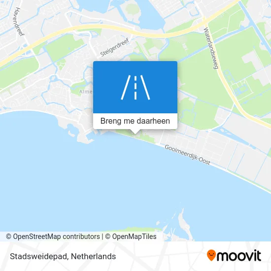 Stadsweidepad kaart
