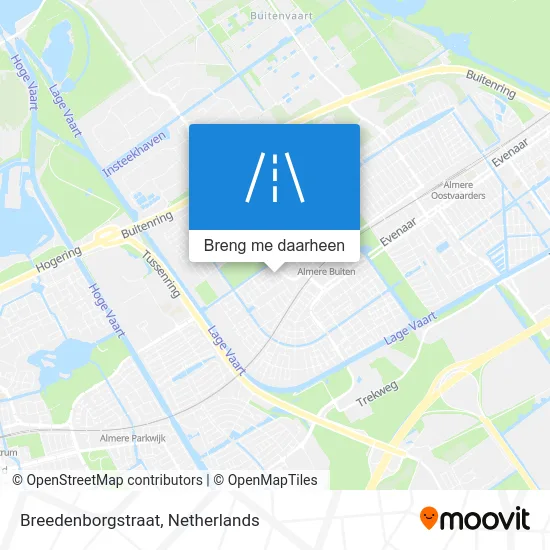 Breedenborgstraat kaart