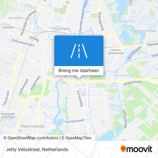 Jetty Velustraat kaart