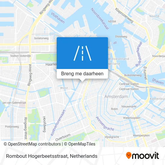 Rombout Hogerbeetsstraat kaart