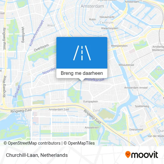 Churchill-Laan kaart