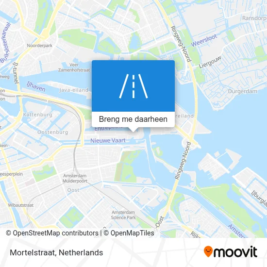 Mortelstraat kaart