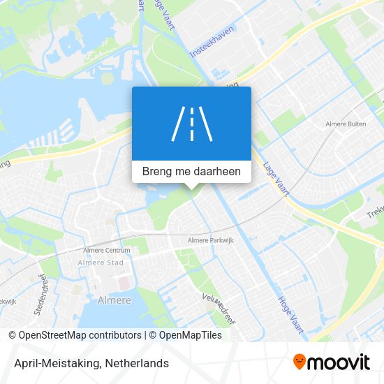 April-Meistaking kaart