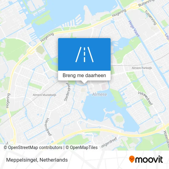 Meppelsingel kaart