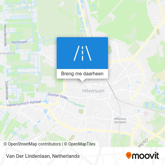 Van Der Lindenlaan kaart