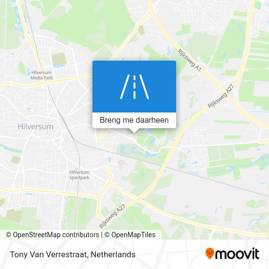 Tony Van Verrestraat kaart