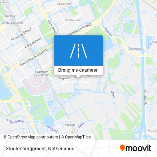 Stoutenburggracht kaart