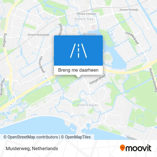 Muiderweg kaart