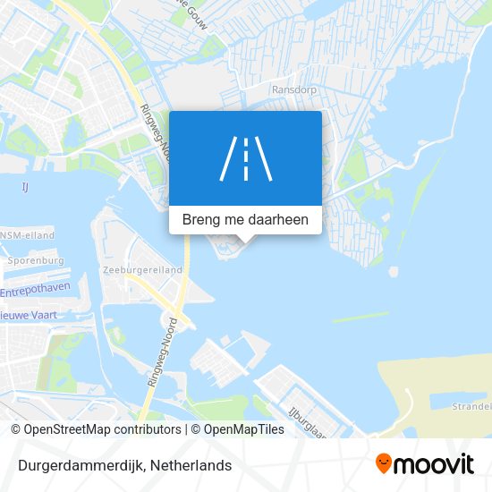 Durgerdammerdijk kaart