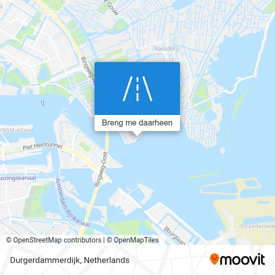 Durgerdammerdijk kaart