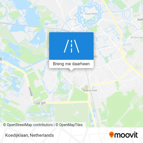 Koedijklaan kaart