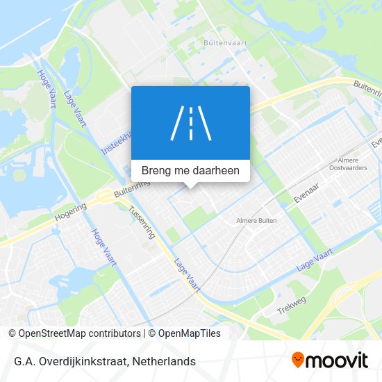 G.A. Overdijkinkstraat kaart