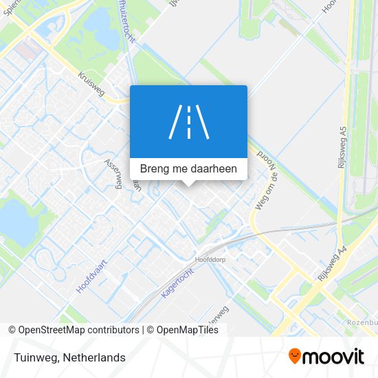 Tuinweg kaart