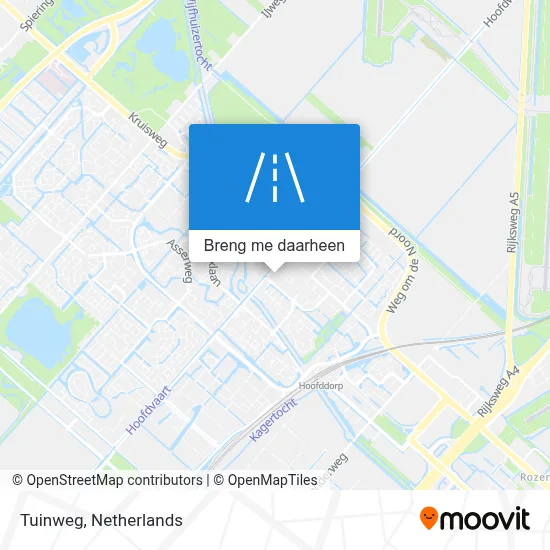 Tuinweg kaart