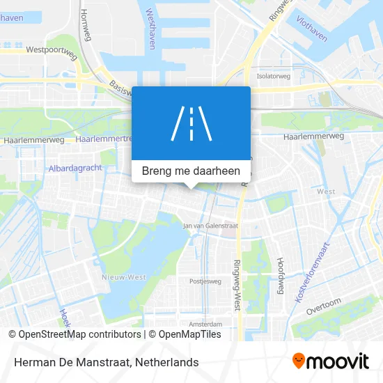 Herman De Manstraat kaart