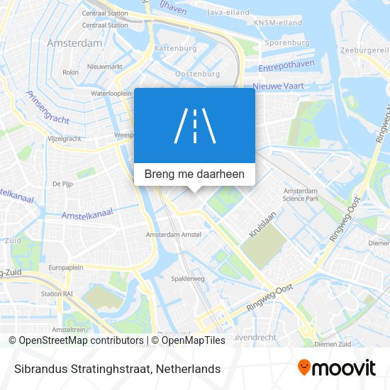 Sibrandus Stratinghstraat kaart