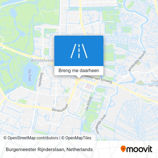 Burgemeester Rijnderslaan kaart