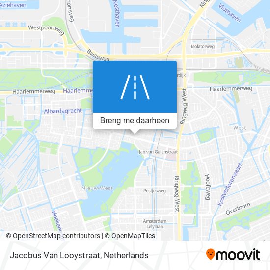 Jacobus Van Looystraat kaart
