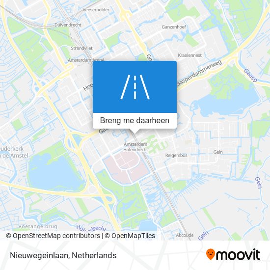 Nieuwegeinlaan kaart