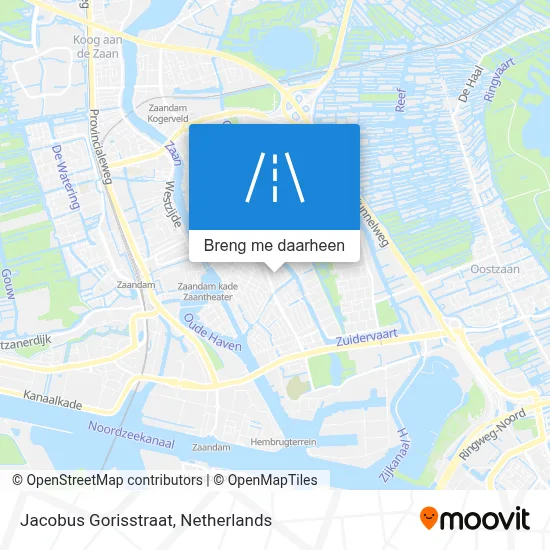 Jacobus Gorisstraat kaart