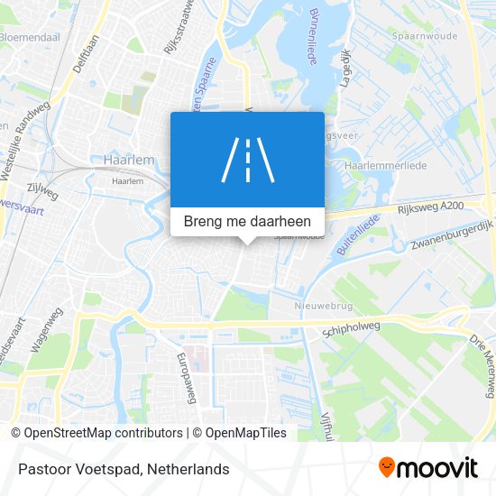 Pastoor Voetspad kaart