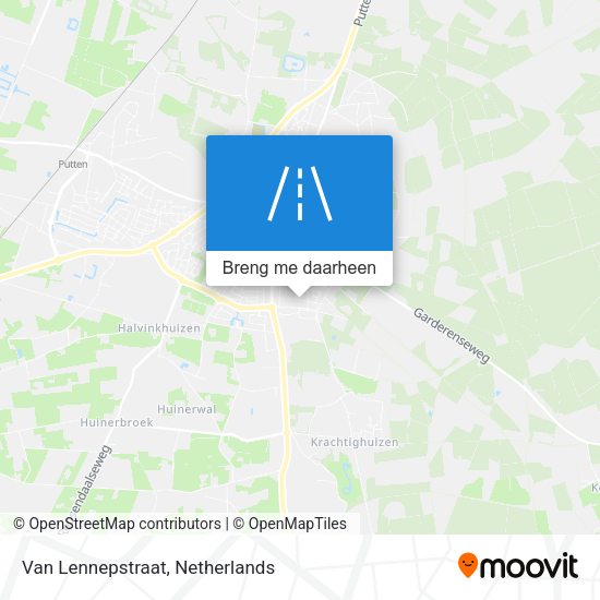 Van Lennepstraat kaart
