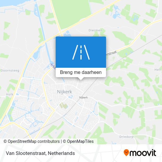 Van Slootenstraat kaart