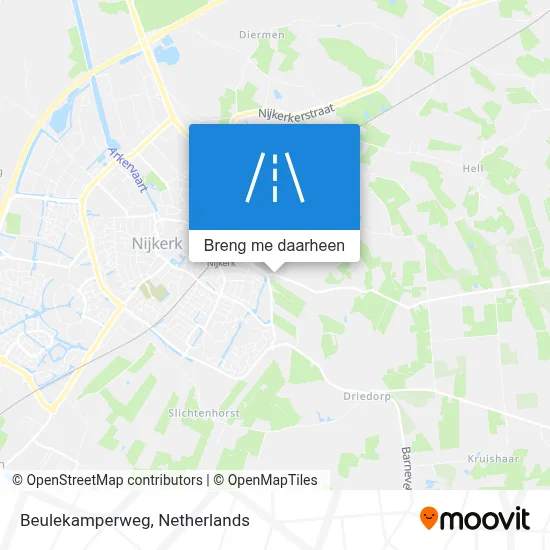Beulekamperweg kaart