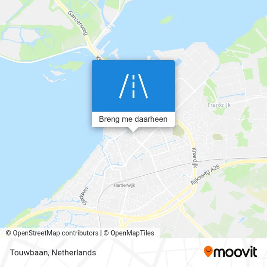 Touwbaan kaart