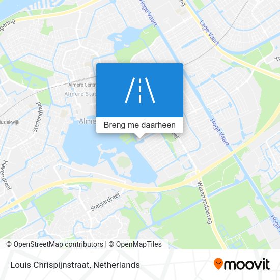 Louis Chrispijnstraat kaart