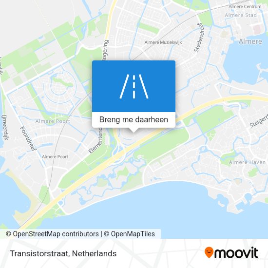 Transistorstraat kaart