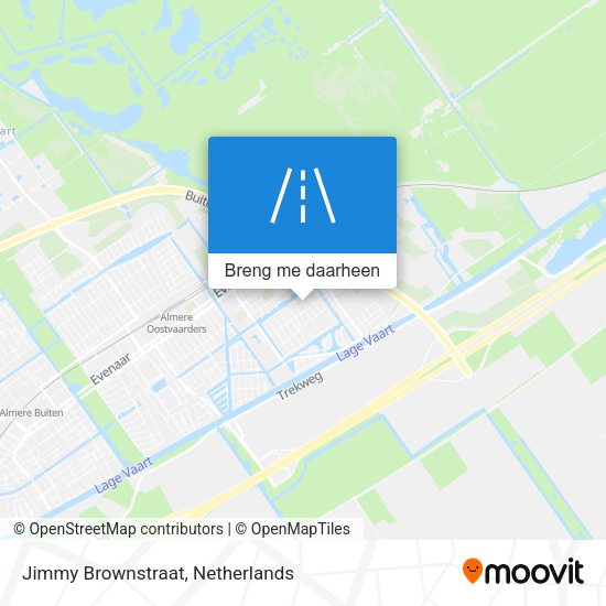 Jimmy Brownstraat kaart