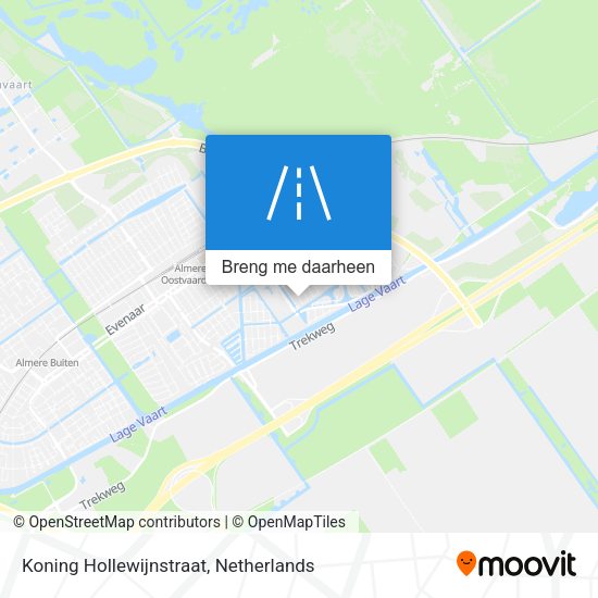 Koning Hollewijnstraat kaart