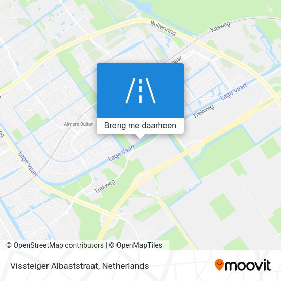 Vissteiger Albaststraat kaart