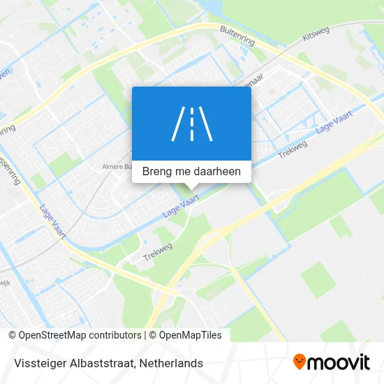Vissteiger Albaststraat kaart