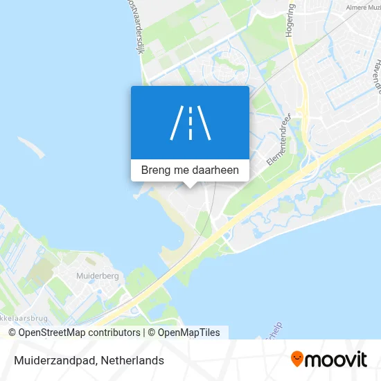 Muiderzandpad kaart