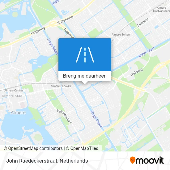 John Raedeckerstraat kaart