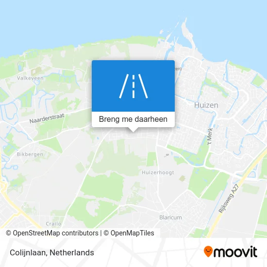Colijnlaan kaart