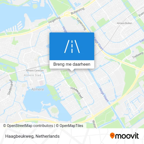 Haagbeukweg kaart