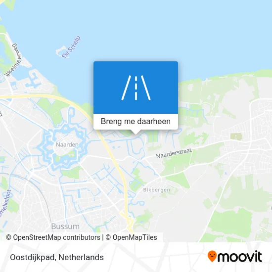Oostdijkpad kaart